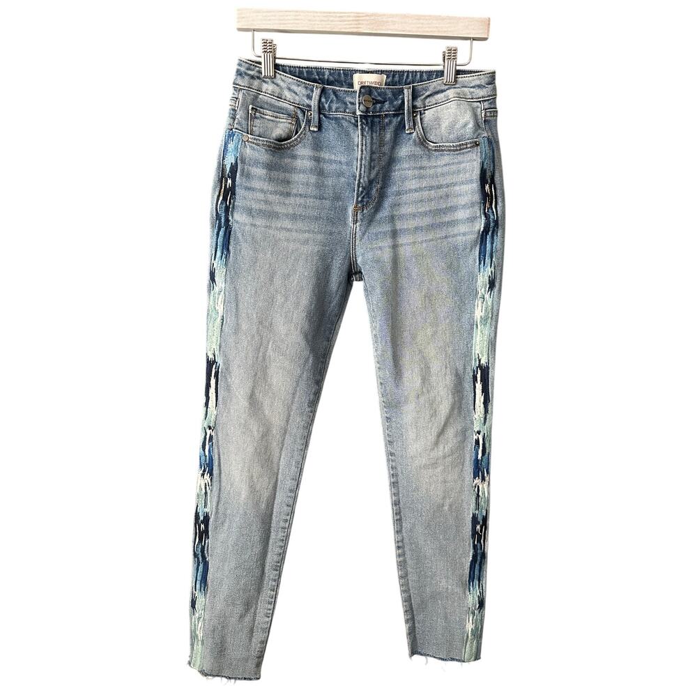 Driftwood Jackie Embroidered Jeans W27 L28 Womens